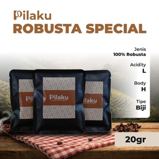 Kopi Robusta 100% Special Premium 20gr Sachet + Free Drip Paper
